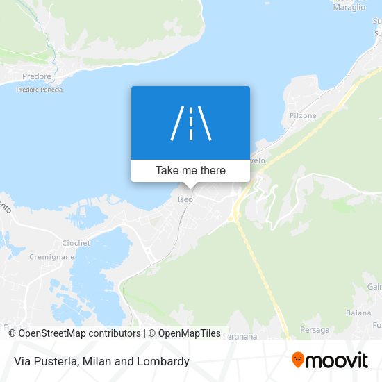 Via Pusterla map