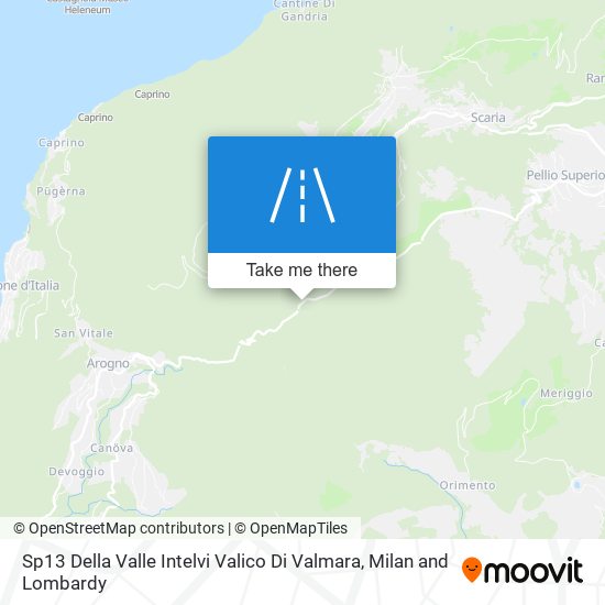 Sp13 Della Valle Intelvi Valico Di Valmara map