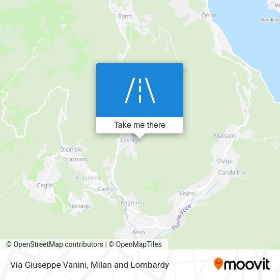 Via Giuseppe Vanini map