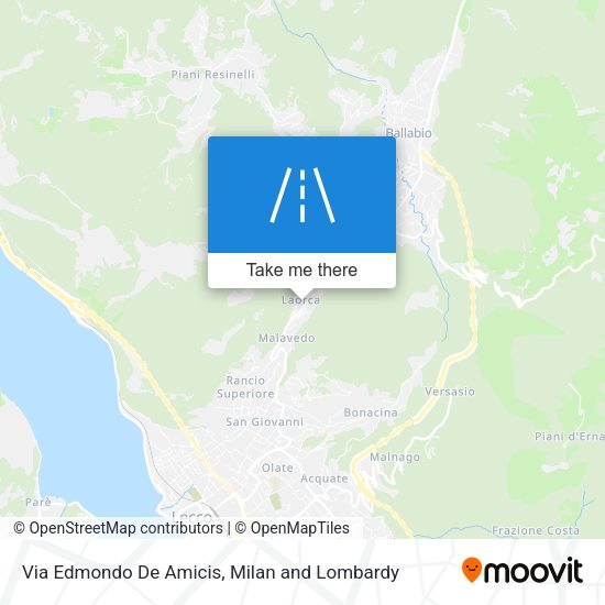 Via Edmondo De Amicis map