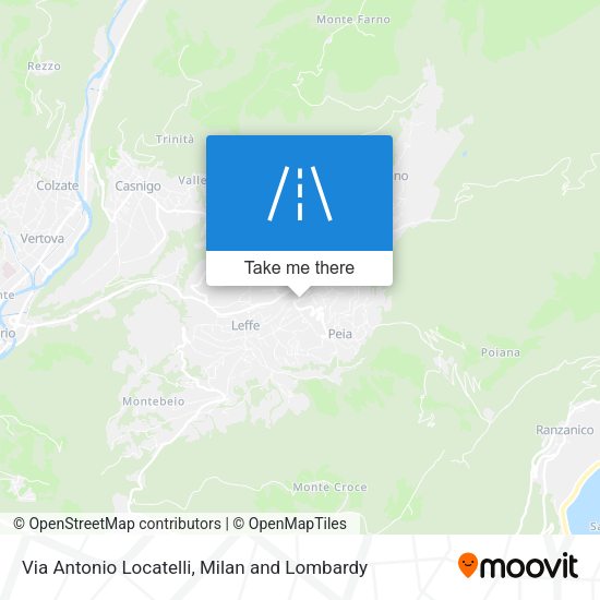 Via Antonio Locatelli map