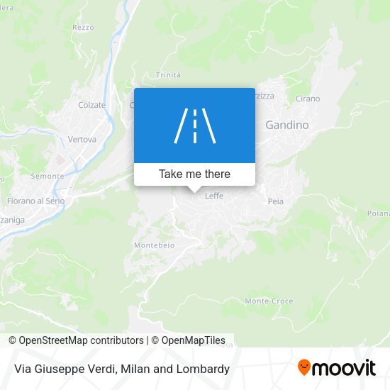 Via Giuseppe Verdi map