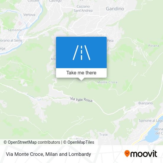 Via Monte Croce map