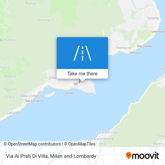 Via Ai Prati Di Villa map