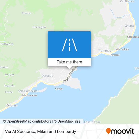 Via Al Soccorso map