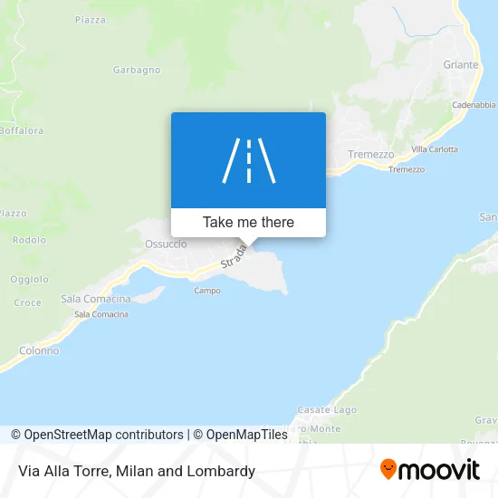 Via Alla Torre map