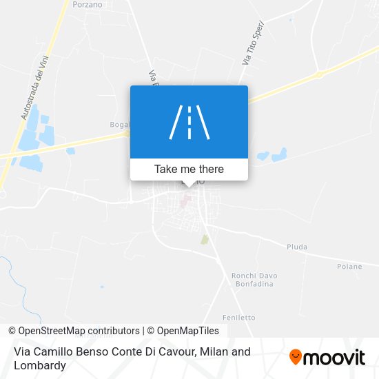 Via Camillo Benso Conte Di Cavour map
