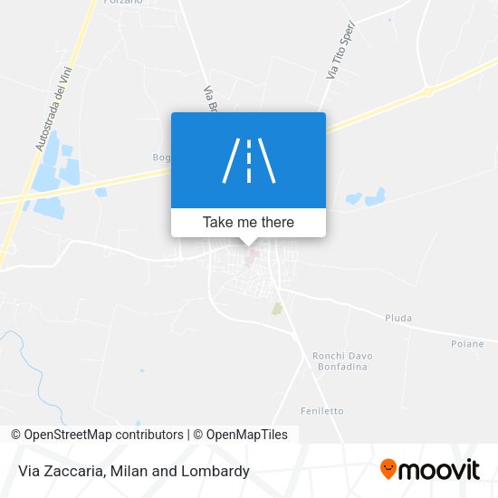 Via Zaccaria map