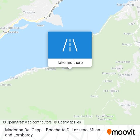 Madonna Dei Ceppi - Bocchetta Di Lezzeno map