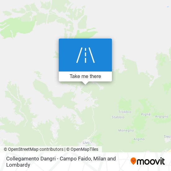 Collegamento Dangri - Campo Faido map