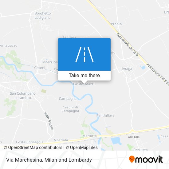 Via Marchesina map