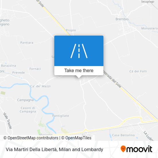 Via Martiri Della Libertà map
