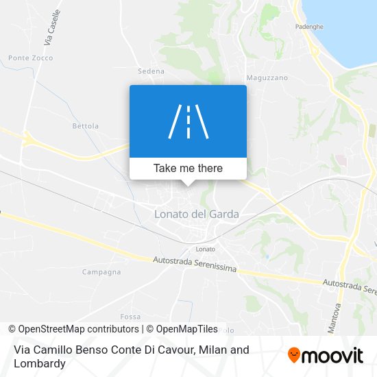 Via Camillo Benso Conte Di Cavour map
