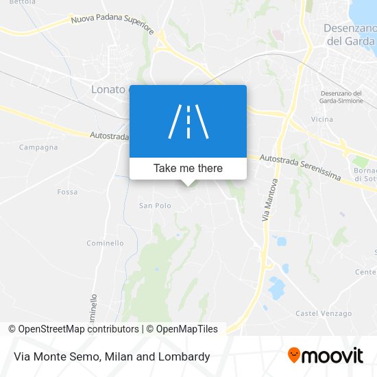 Via Monte Semo map