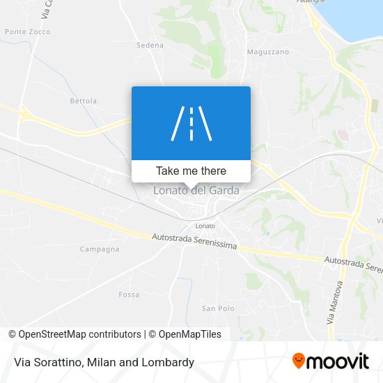 Via Sorattino map
