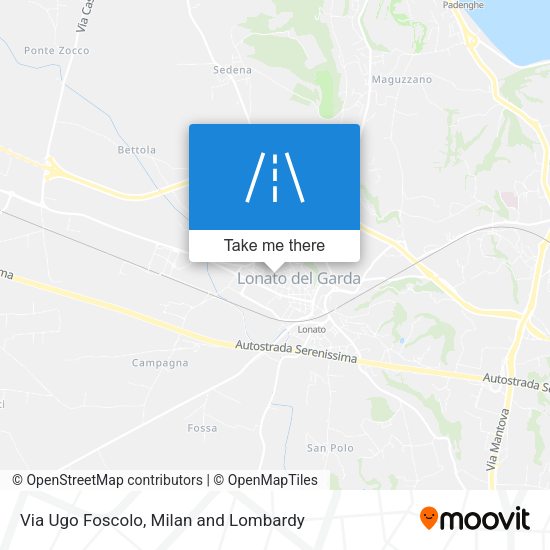 Via Ugo Foscolo map