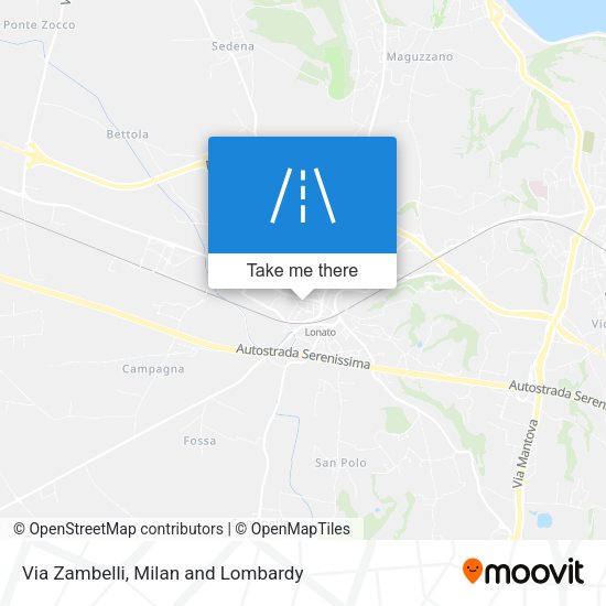 Via Zambelli map