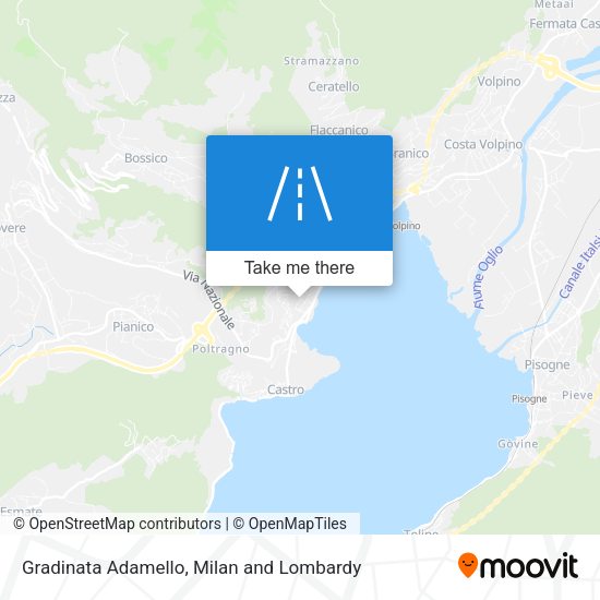 Gradinata Adamello map
