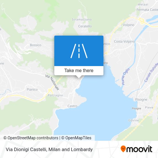 Via Dionigi Castelli map