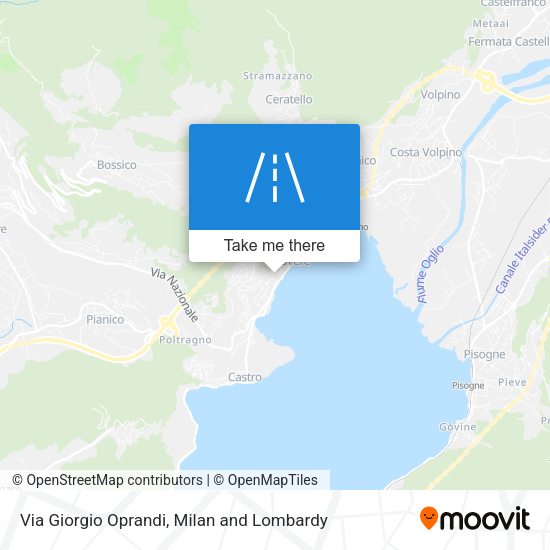Via Giorgio Oprandi map