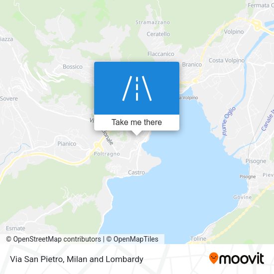 Via San Pietro map