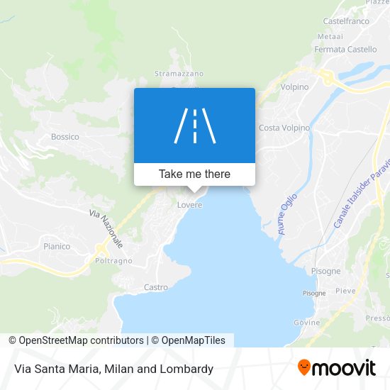 Via Santa Maria map