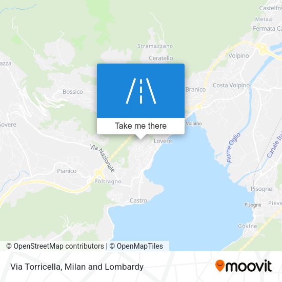 Via Torricella map