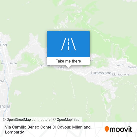 Via Camillo Benso Conte Di Cavour map