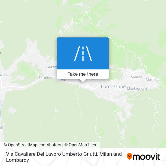 Via Cavaliere Del Lavoro Umberto Gnutti map