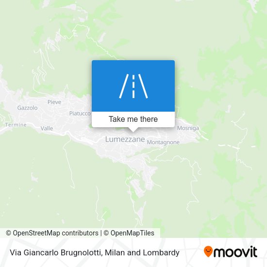 Via Giancarlo Brugnolotti map