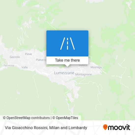 Via Gioacchino Rossini map