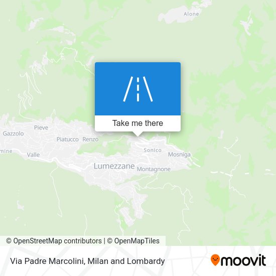 Via Padre Marcolini map