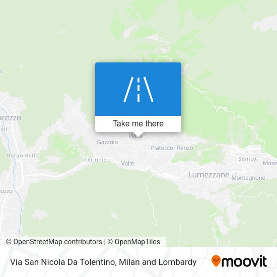 Via San Nicola Da Tolentino map