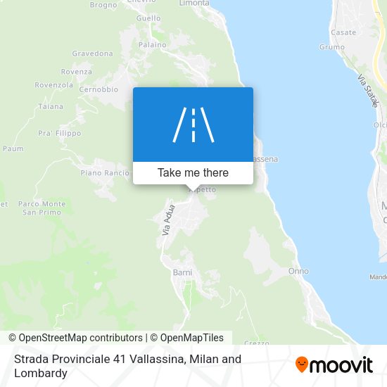 Strada Provinciale 41 Vallassina map