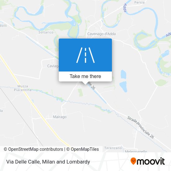 Via Delle Calle map