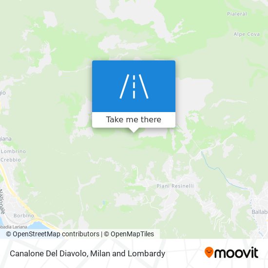 Canalone Del Diavolo map