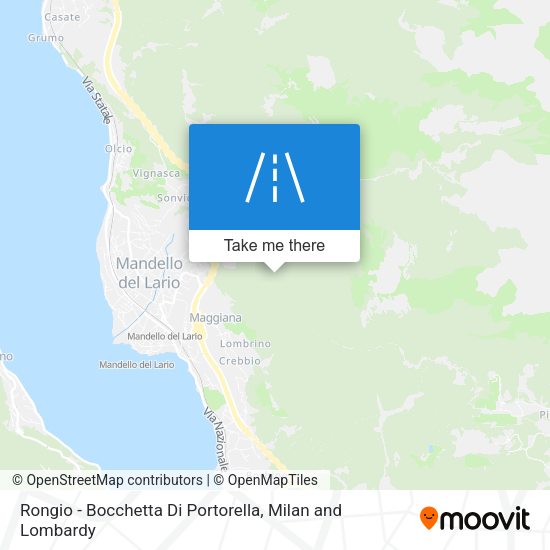 Rongio - Bocchetta Di Portorella map
