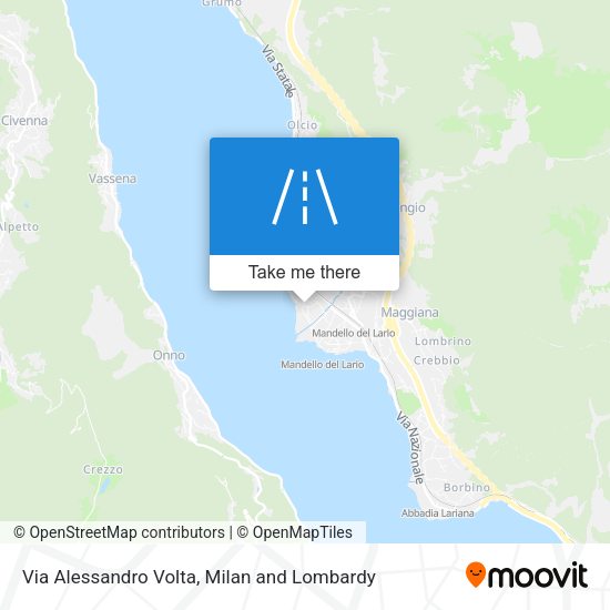 Via Alessandro Volta map