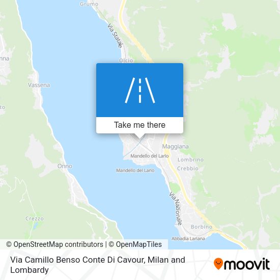 Via Camillo Benso Conte Di Cavour map