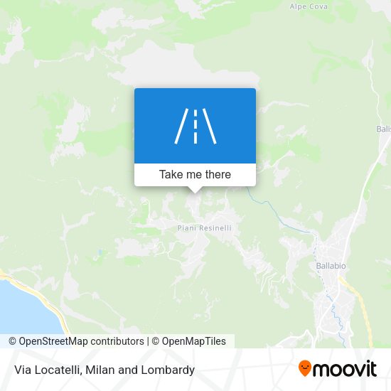 Via Locatelli map