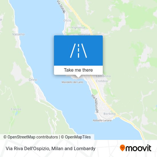 Via Riva Dell'Ospizio map
