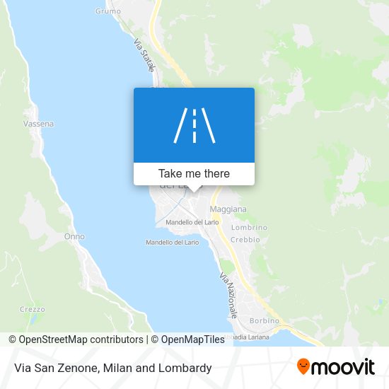 Via San Zenone map