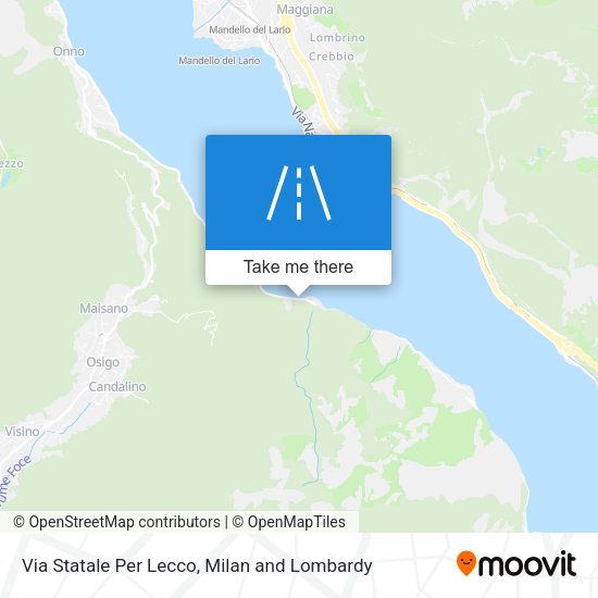 Via Statale Per Lecco map