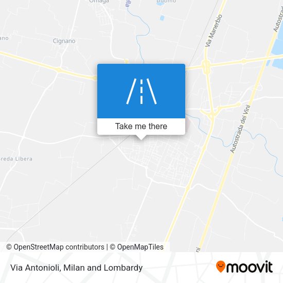 Via Antonioli map