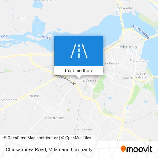 Chiesanuova Road map