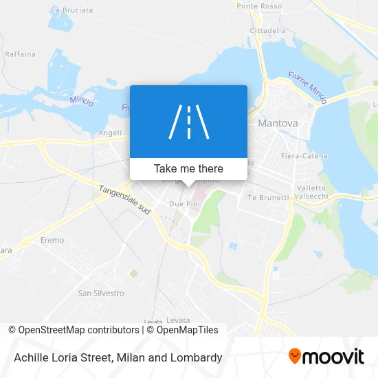 Achille Loria Street map