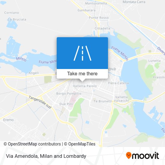 Via Amendola map