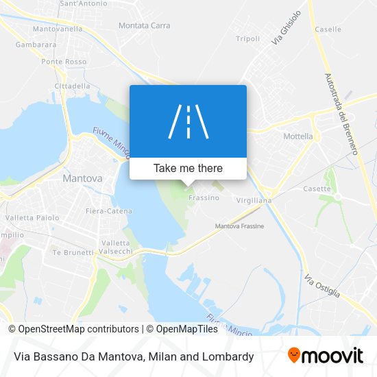 Via Bassano Da Mantova map
