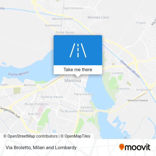 Via Broletto map