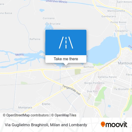 Via Guglielmo Braghiroli map